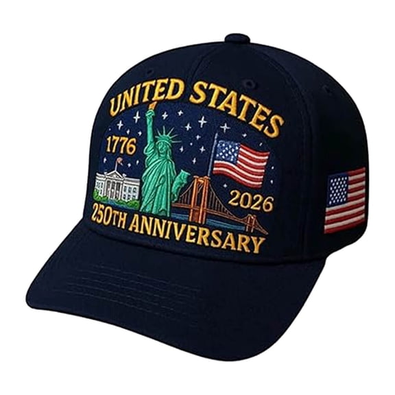 250 Anniversary Usa Hat,Ball Caps for Men,250th Anniversary Usa Hat,United States 250th Anniversary Hat Bald Printed Patriotic Baseball Cap For Men Women,America 250 Tribute 1 Pack