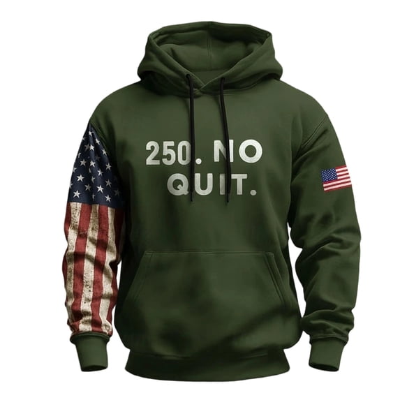 250 Anniversary Usa Hoodies for Men American Hooded Sweatshirt 250th Anniversary Long Sleeve Shirts Fashion Pullover