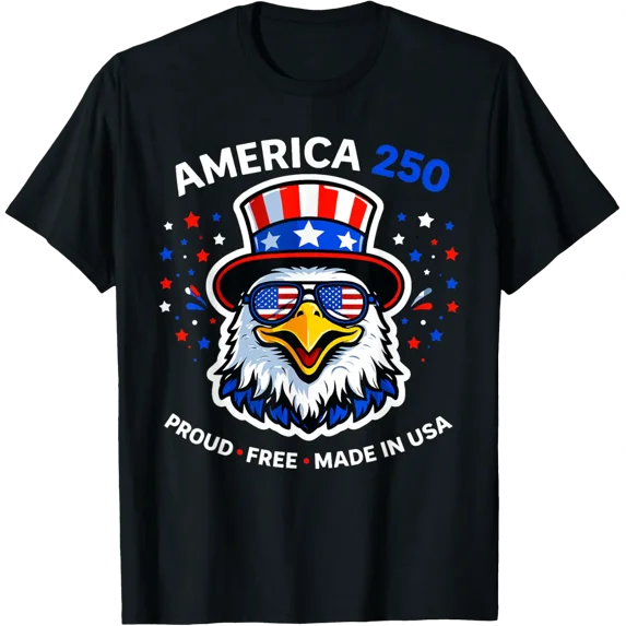 250 Anniversary Usa Proud Free Made In Usa T-Shirt All Size S-5Xl