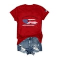 thumbnail image 1 of 250 Anniversary Usa Shirt,American Flag Shirt,American Flag T Shirt,Freedom Shirt,American 4th July American Flag Patriotic T-Shirt for Women American Proud Tops Vintage USA Shirt,Red,XXXXX-Large, 1 of 3