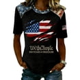 thumbnail image 1 of 250 Anniversary Usa Shirt Women Soft And Flowy Casual T Shirt For Comfortable Relaxed Fit Everyday Basic Top With Classic Design, 1 of 3