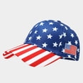 thumbnail image 1 of 250 Anniversary Usa Visor qinhaie Fashion Printed Sun Visor Hat for Women, Independence Day New Pattern Summer Sunshade Visor Cap, Unisex Adjustable American Flag Classic Outdoor Sports Baseball Hat, 1 of 5