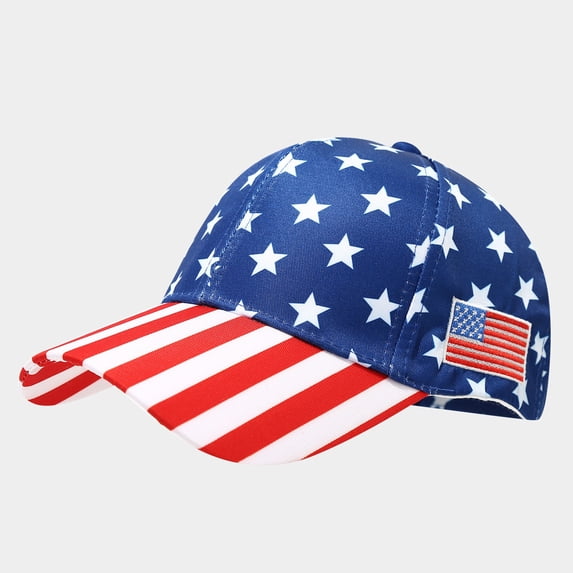 250 Anniversary Usa Visor qinhaie Fashion Printed Sun Visor Hat for Women, Independence Day New Pattern Summer Sunshade Visor Cap, Unisex Adjustable American Flag Classic Outdoor Sports Baseball Hat