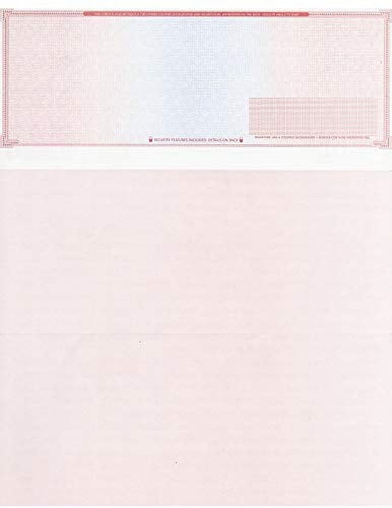 250 Blank Check Stock Check Top Mazed Paper Weight 70"High