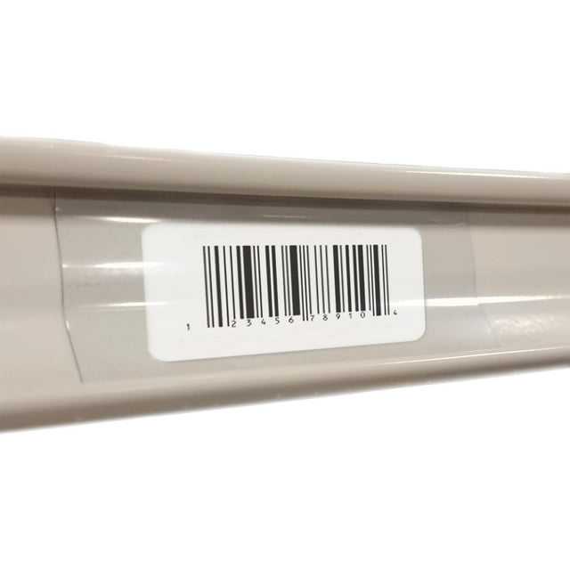 250 Clear Plastic Gondola Shelving Ticket Molding UPC Insert Strips 2.5" x 1.25"