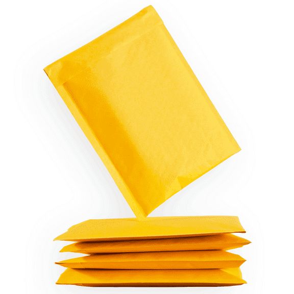 250 Count #0 6.5x10 Kraft Bubble Mailers Padded Envelopes with Peel & Seal Bulk Shipping Packaging