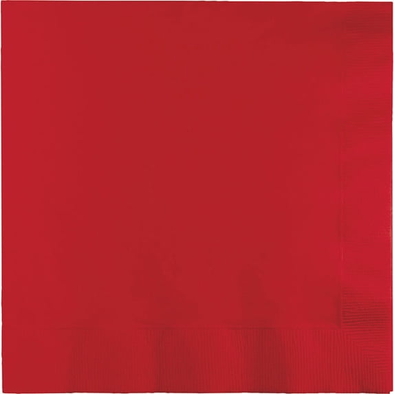 250/Case Bulk Classic Red Dinner Napkins 3 Ply