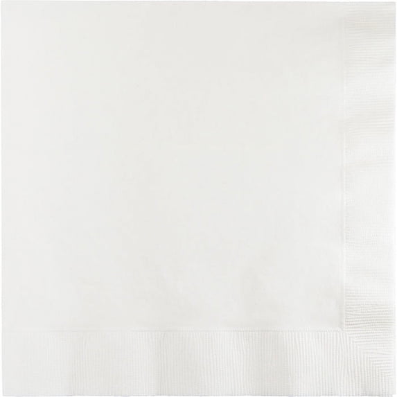 250/Case Bulk White Dinner Napkins 3 Ply