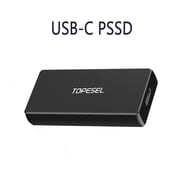 250 GB 3.1 Mini External Portable Solid-State Drive Up to 400MB/s TOPESEL USB-C Portable SSD Drive for Slide in Pocket