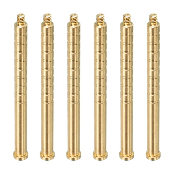 Uxcell 250 Grain Archery Arrow Insert 0.244" 6 Pack Brass Arrow Weight Bolt for Field Points Shaft