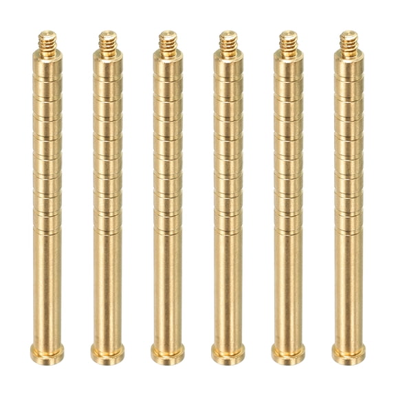 250 Grain Archery Arrow Insert 0.244 Inch Brass Arrow Weight Bolt for Field Points Shaft, 6 Pack