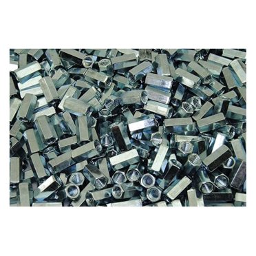 250 Hex Coupling Nuts 5/16-18 - 7/8" Threaded Rod Connectors Zinc Plated