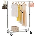 thumbnail image 1 of 250 LB Heavy Duty Commercial Grade Clothing Garment Rolling Collapsible Rack, 1 of 7