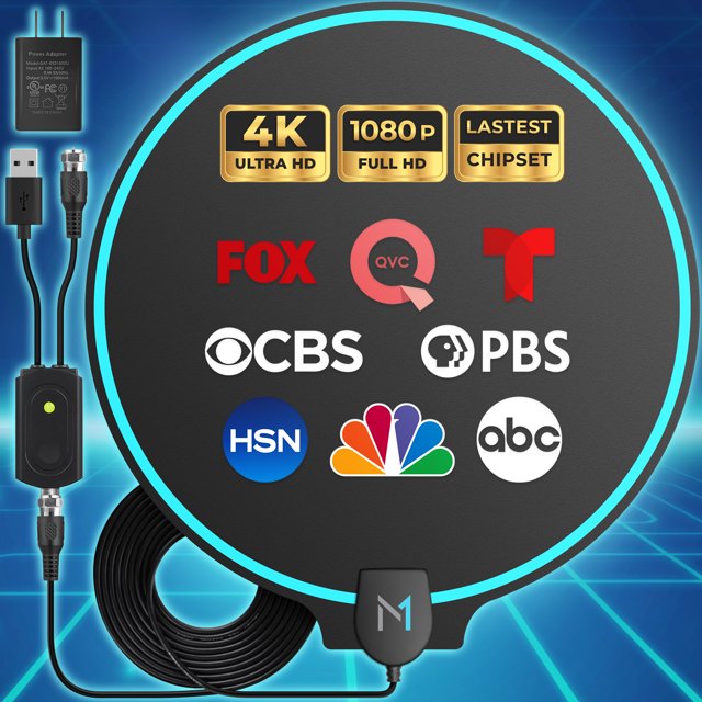 250 Mile Long Range Signal Reception HDTV Indoor Digital Antenna [Early