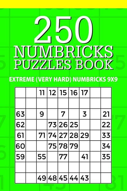 Numbricks Collection 250 Numbricks Puzzle Book: Extreme (Very Hard ...