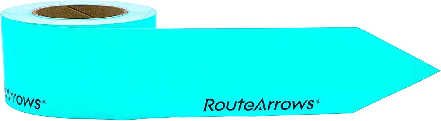 250 Pack ($.40/Arrow) Strong Adhesive Aqua Arrow Stickers, Hi-Viz ...