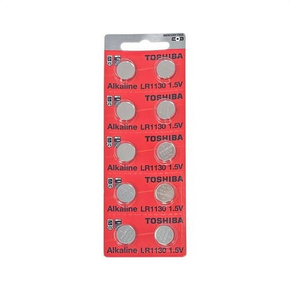 250-Pack LR1130 / AG10 / 389 Toshiba Alkaline Button Batteries