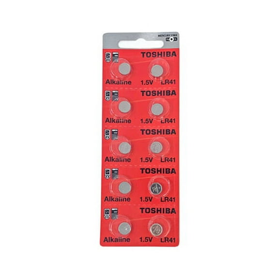 250-Pack LR41 / AG3 Toshiba Alkaline Button Batteries