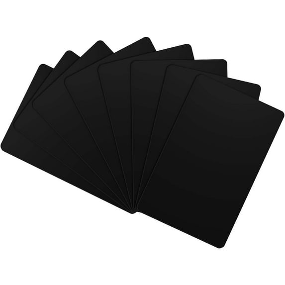 250 Pack-Premium Black Blank PVC Cards, Lumanious CR80 30Mil (CR8030) Blank Credit Cards for Business Office Photo ID Badge Printers