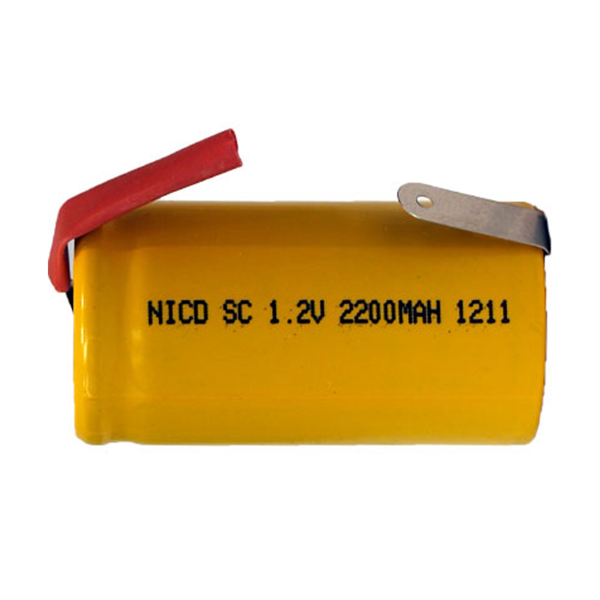 250-Pack Sub C NiCd Batteries with Tabs (2200 mAh)
