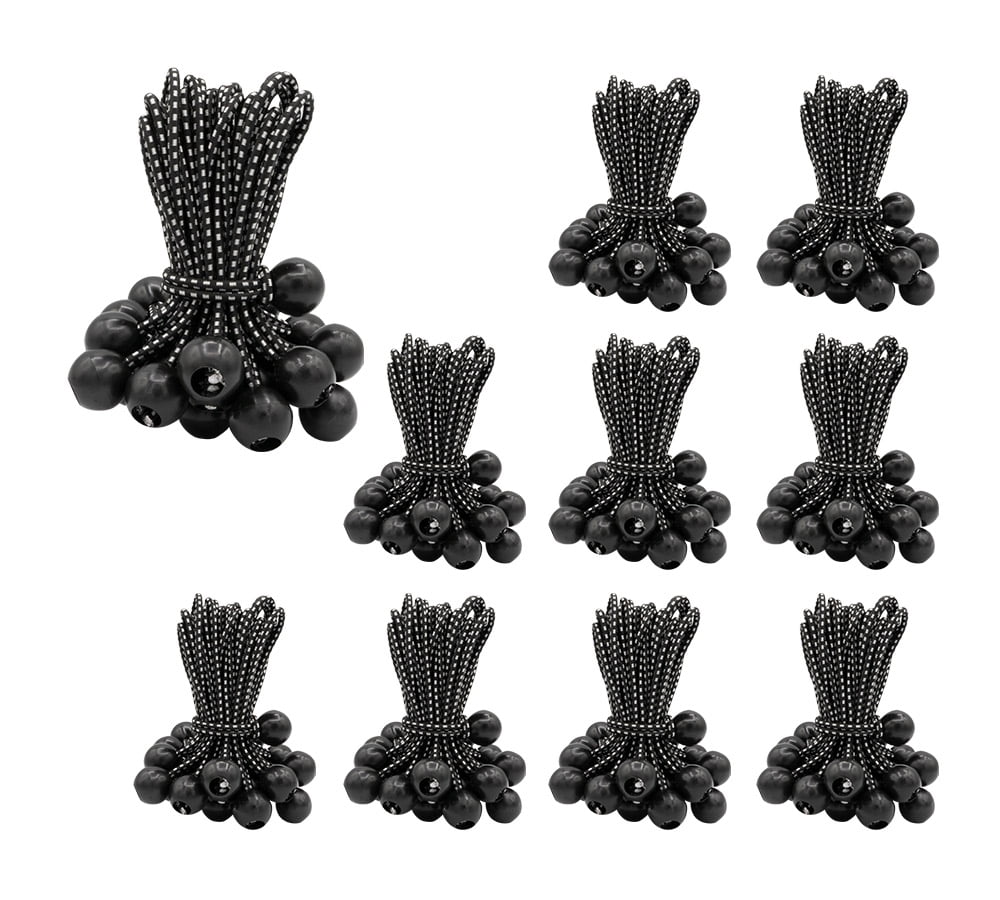9 Inch Ball Bungee Cords – 30 Pack, Adjustable Tie Downs For Canopy, Tarps, Gear, Camping, Hiking & Outdoor Organization