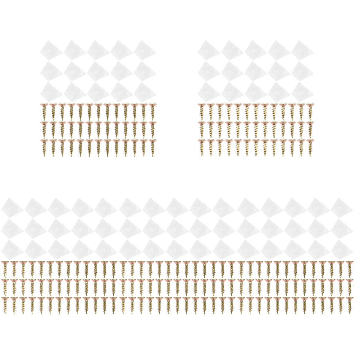 250 Pcs Angle Code Kit Drawer Sagging Wedge Bottom Corner Brace