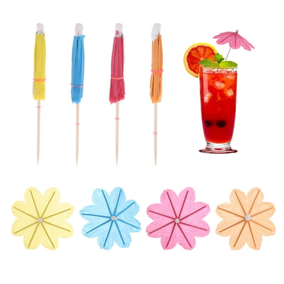 250 Pcs Mini Drink Umbrellas Cocktail,Cocktail Picks Toothpicks 3.9 Inch