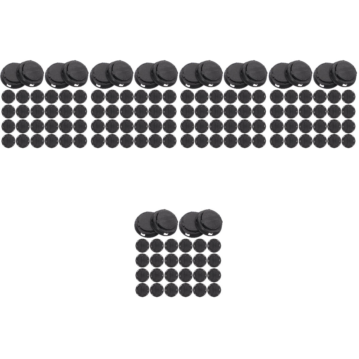 20x Gummistopfen Für Sparschweine - Rund, Schwarz, 4.2cm Für Sparbüchsen