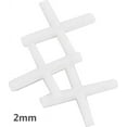 thumbnail image 1 of 250 Piece 2mm Tile Spacers Set - To Evenly Space Tiles During Installation (ToolUSA: D-92250), 1 of 1