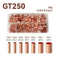 thumbnail image 1 of 250 Pieces Copper Wire Ferrules Kit 7 Sizes Electrical Crimp Connectors For Marine Automotive And Computer Applications, 1 of 8
