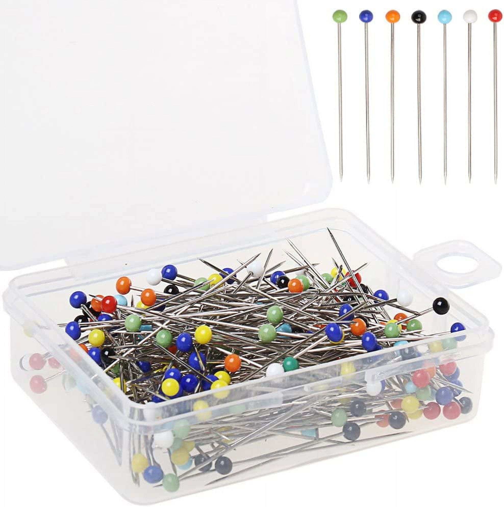 Grabbit Steel Sewing Pins - 1 1/2 - 80/Pack - Assorted Colors