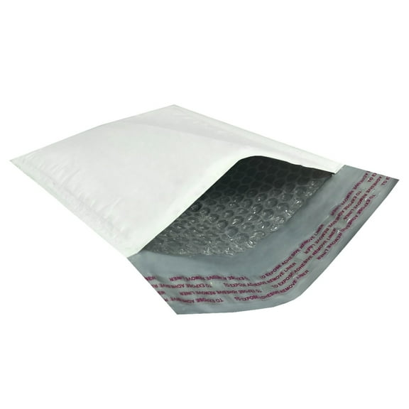 250 Poly Bubble Mailer Bags 6x10" - #0 Pouches Envelopes White Self-Sealing