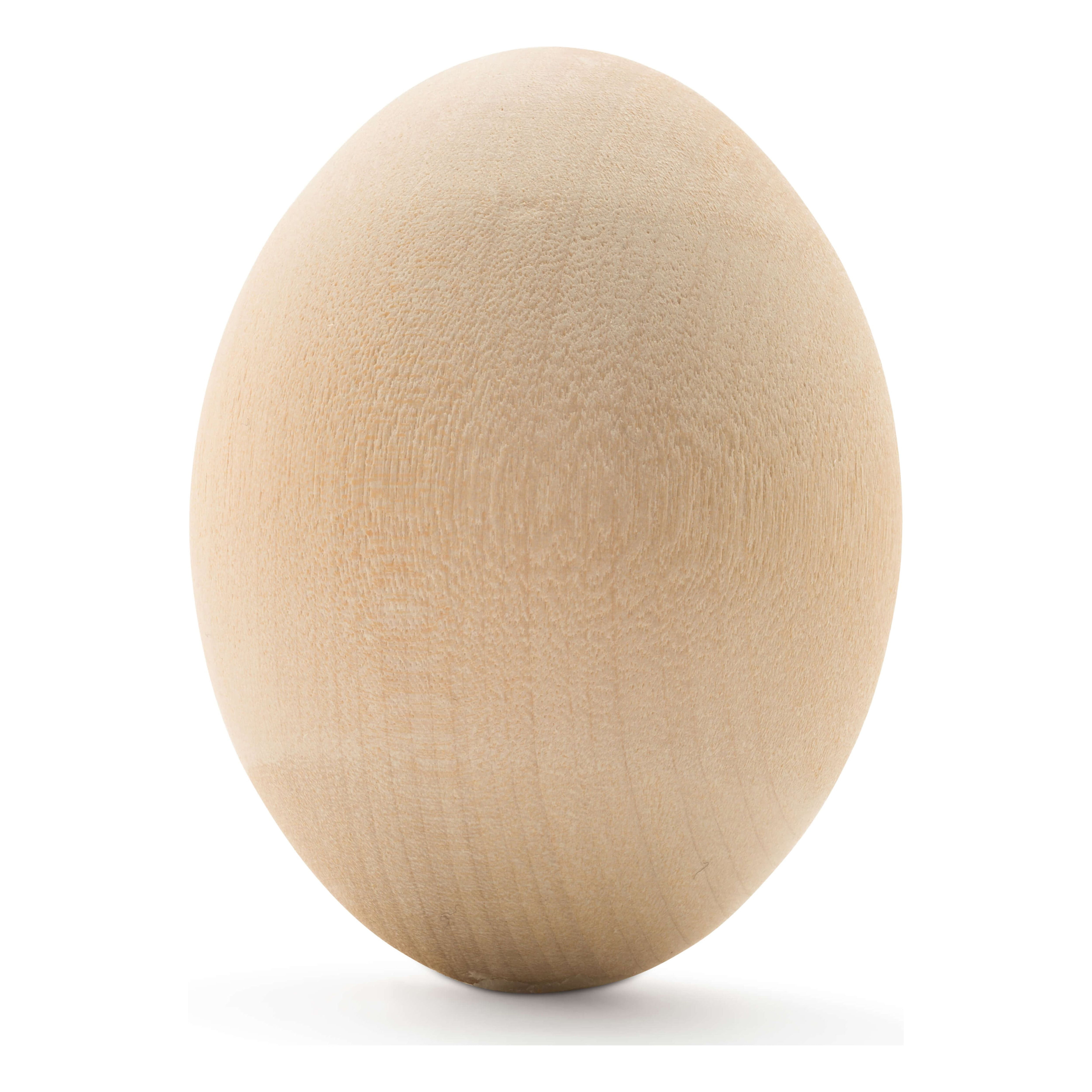 250 Quality Wood Easter Eggs to Paint, Smooth Wooden Eggs for Crafts, Wood Eggs for Crafts & Easter Decor 2-1/2 in, by Woodpeckers