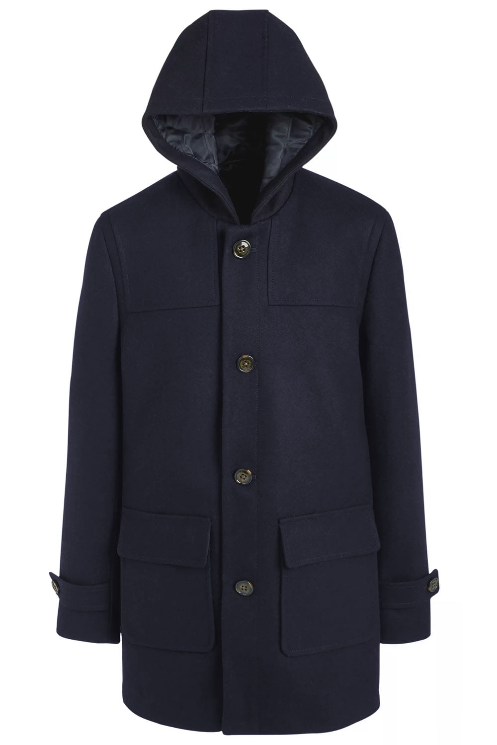 $250 Ralph Lauren Boy's, Wool-Blend Duffle Coat, Navy, 8R