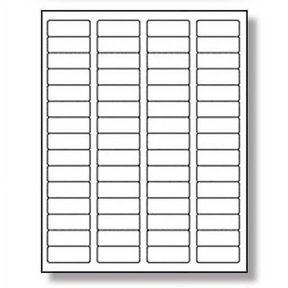 250 Sheets (15,000 Labels) White Multipurpose Labels, 2/3" x 1 3/4", 60 per Sheet 5195 for Laser, Inkjet and Copiers