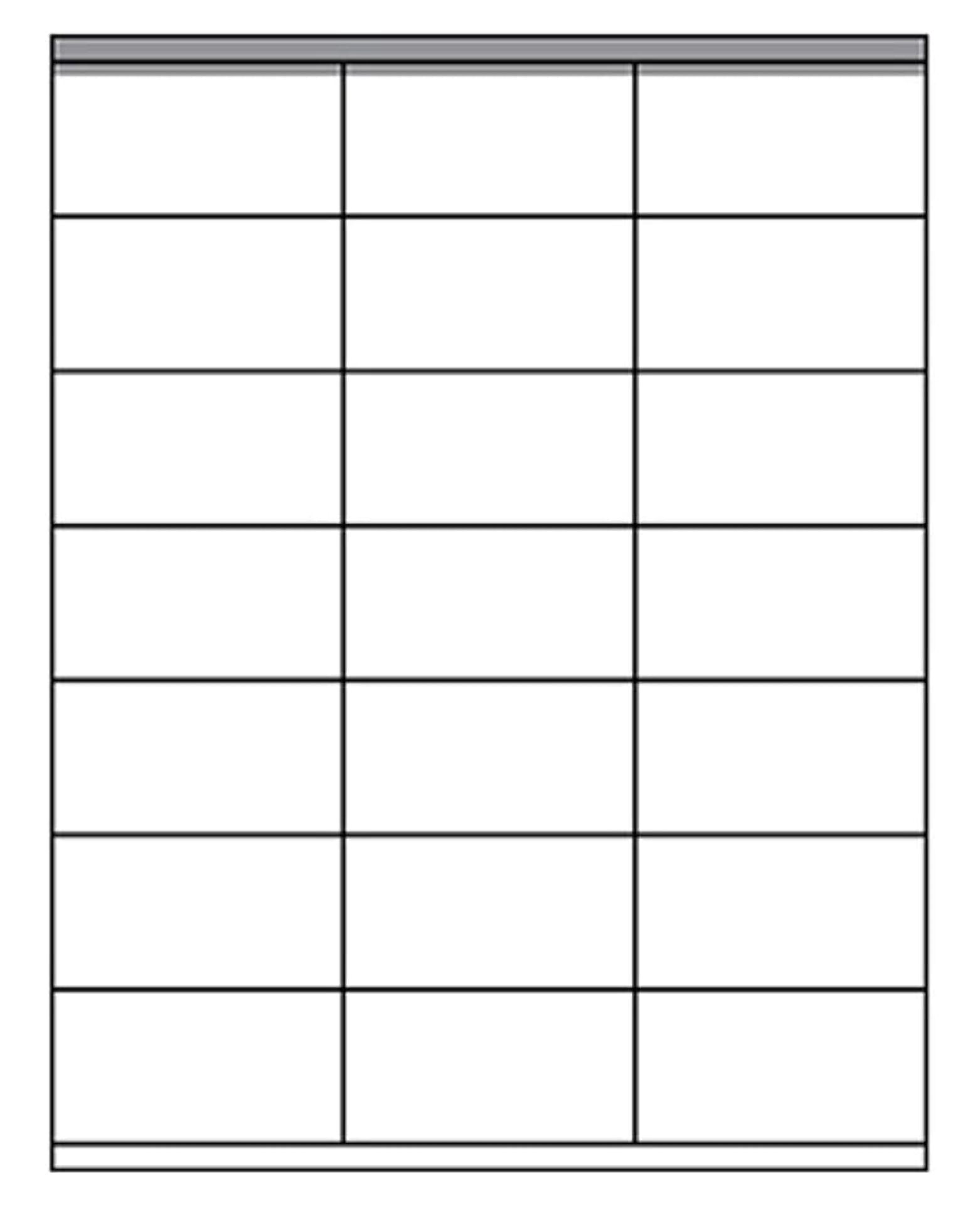 250 Sheets (5250 Labels) White Address Labels, 1.5" x 2.83", 21 per Page for Laser, Inkjet and Copiers