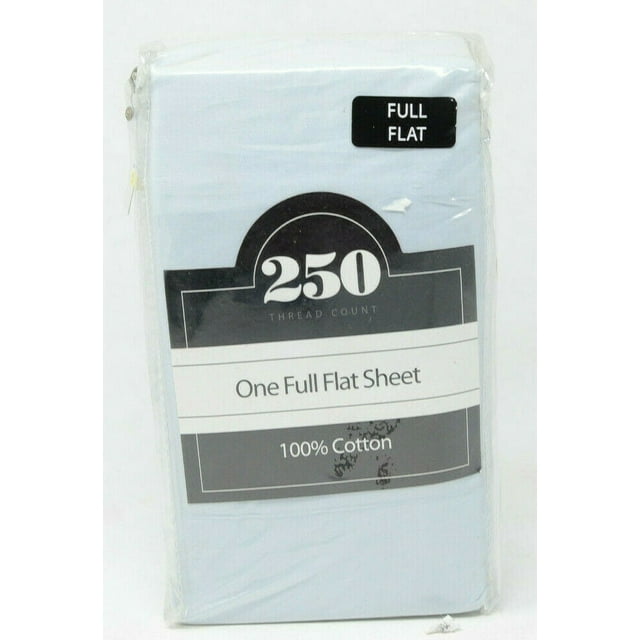 250 Thread Count Luxury FULL Flat Sheet in BLUE