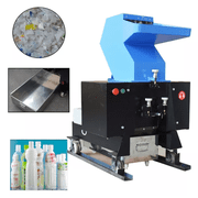 250 Type Plastic Shredder Plastic Granulator Bottle Crusher Blue Three Phase Motor Steel Material 220V 4KW