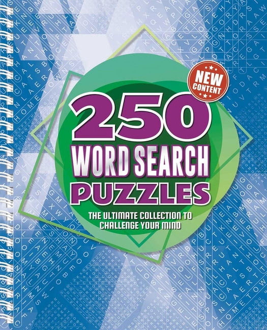 IGLOOBOOKS 250 Word Search Puzzles: 250 Easy to Hard Wordsearch Puzzles for Adults, (Spiral-Bound)