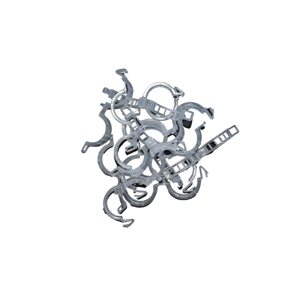 Paskal Clear 25mm x 25 mm Tomato, Garden and Vine Clips, 250 Count