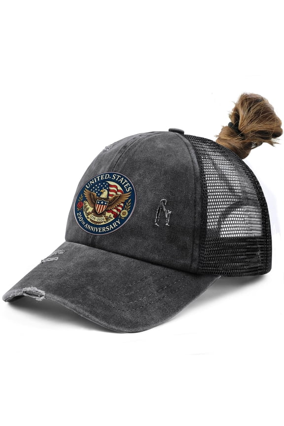 250 Year American Anniversary 1776-2026 We The People Snapback Hat Breathable Sports Cap for Hiking Camping