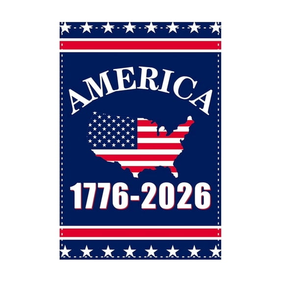 250 Year American Anniversary Flag 12 x 18Inch America 250 Merchandise 250 Years America Flag,Usa 250th Anniversary Patriotic Banner, 1776-2026 Independence Celebration, Indoor Outdoor Display,Single