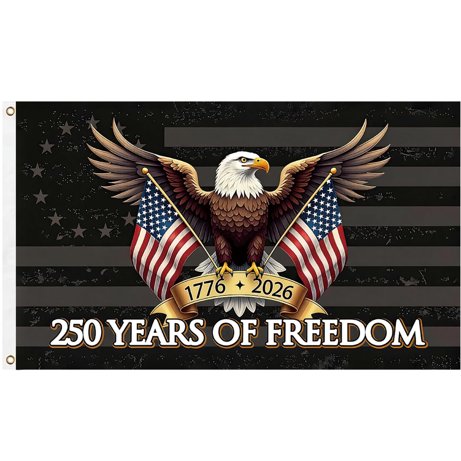 250 Year American Anniversary Flag 250th Anniversary Usa Flag Patriotic 4th of July Independence Day 1776-2026 Yard Flags For Outside 3x5 Ft Outdoor Banner Decorations