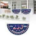 thumbnail image 1 of 250 Year American Anniversary Flag,35.4"x17.7" Fan Flags Banner, 250th Anniversary USA Flag for Wall,Front Door,Porch,Fence,250th 4th of July Patriotic Gift,Bunting Flags Outdoor Decorations(E), 1 of 9
