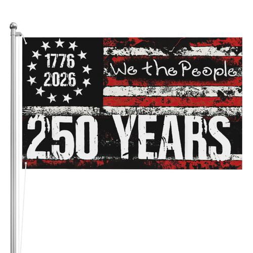 250 Year American Anniversary Flag 4x6 Ft Double-Sided Outside 250Anniversary US Flag  American Independence 1776–2026 Celebration Flag for Indoor Outdoor