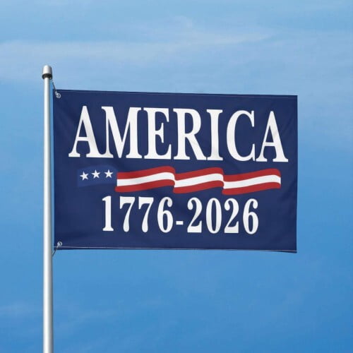 250 Year American Anniversary Flag 4x6 Ft Outdoor Double Sided 250th Anniversary USA Flag 4th of July1776 Patriotic Flags For Outside Indoor Decor