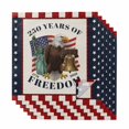 thumbnail image 1 of 250 Year American Anniversary Flag Cloth Napkins, Eagle USA Flag Washable and Reusable Dinner Napkins Set of 6, Table Napkin for Kitchen Party Birthday Wedding Hotel Housewarming 20"x20", 1 of 9