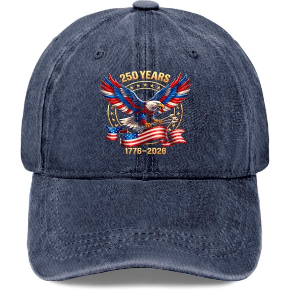 250 Years 1776-2026 Hat for Mens Fashion Washed Distressed Baseball Cap