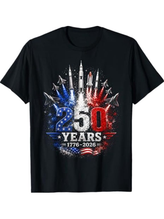 250 Years 1776–2026 Patriotic Sky Celebration Freedom Flight T-Shirt