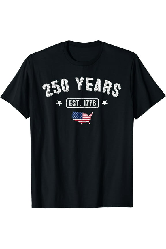 250 Years America Anniversary 1776 250th Birthday US Flag Funny Creative Graphic Women T-Shirt